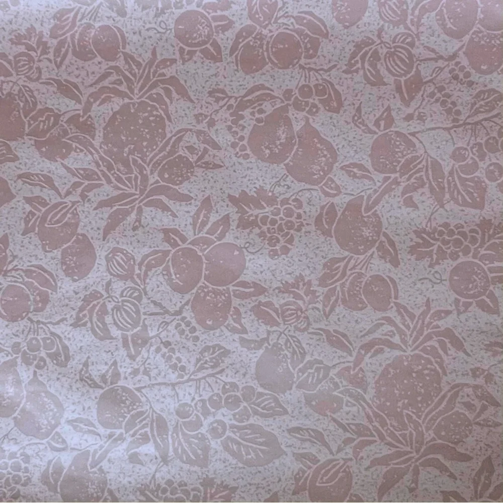 Thibaut Wallpaper 2 Double Rolls Earthy Purple Fruit Vegetables Print New NWT